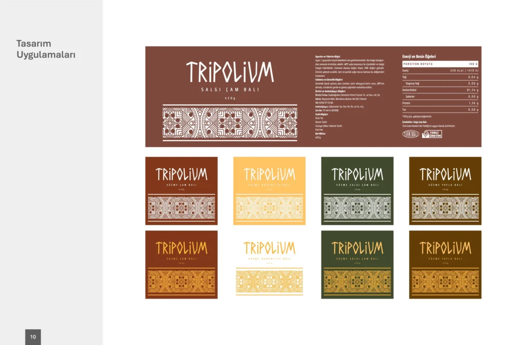 Tripolium · Bal etiketleri